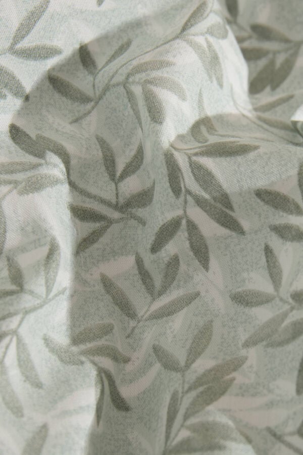 Womensecret Funda nórdica hojas algodón percal. Cama 135-140cm. verde