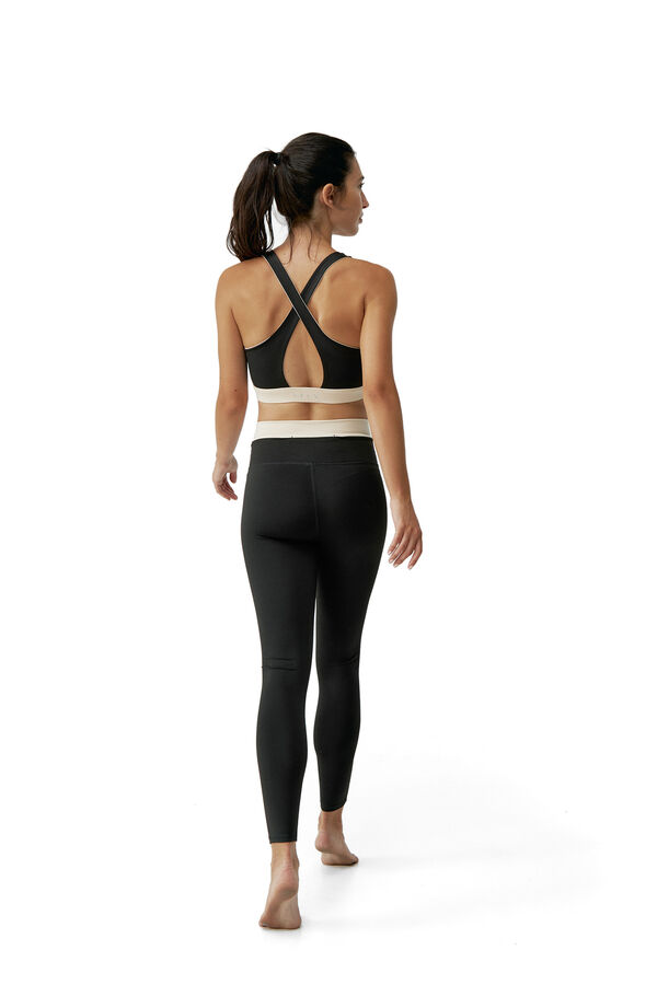 Born Living Yoga Legging deportivo Fiorella negro/blanco&nbsp;&nbsp; negro