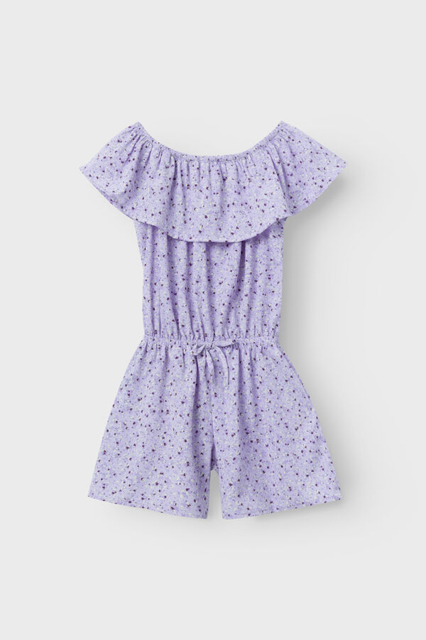 Name it Macacão de menina com cintura elástica rosa