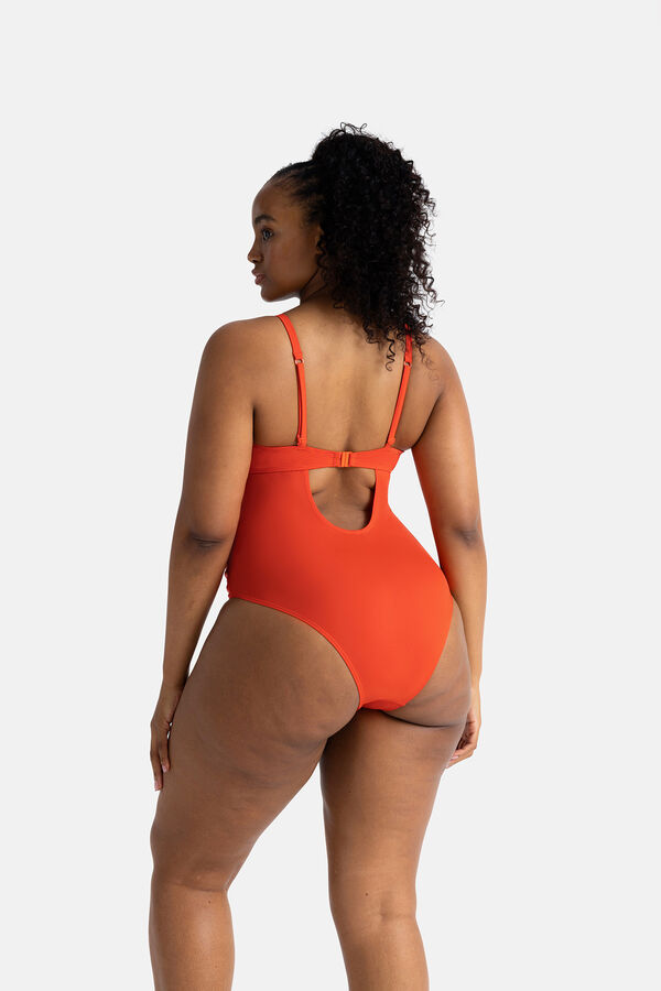 Dorina Fato de banho de maternidade vermelho