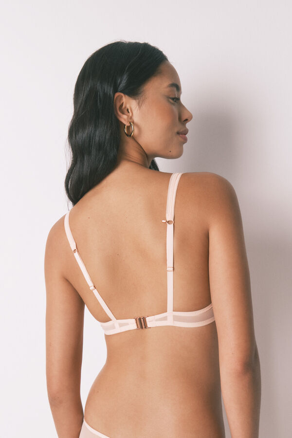 Women'secret Soutien halter de tule rosa com fecho especial  rosa