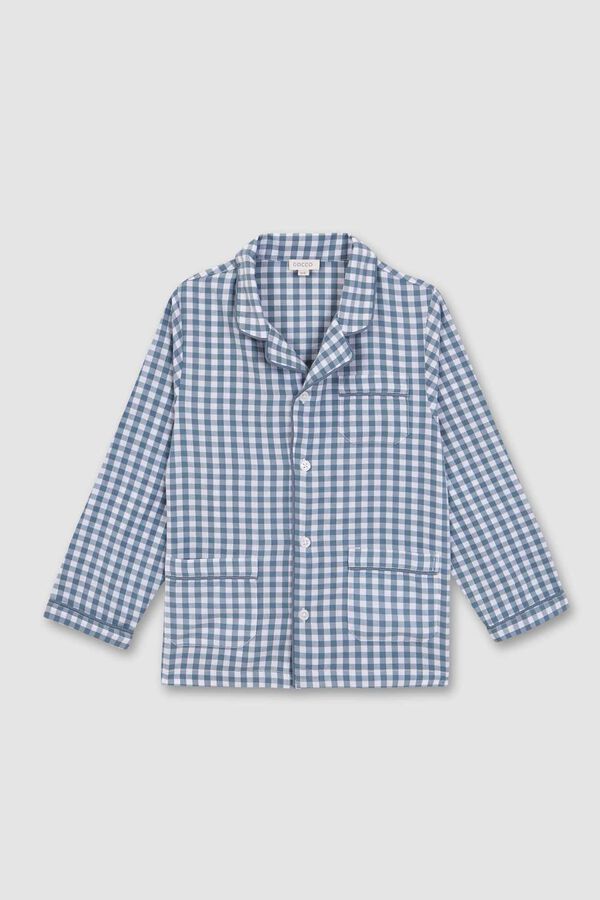 Gocco Pijama Quadrados Vichy Petr&oacute;leo Claro verde