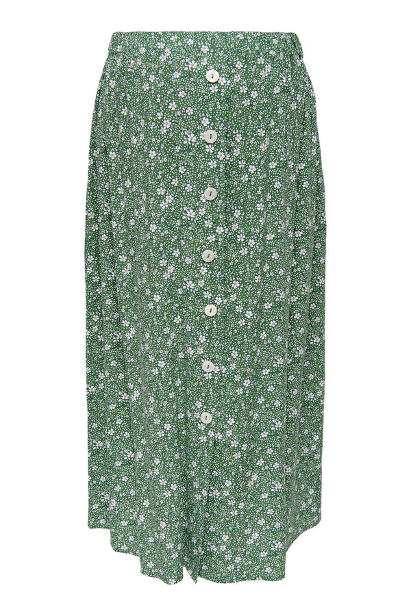 Only Maternity Falda midi maternity verde