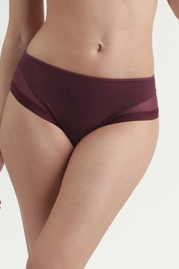 DIM Braga de microfibra y tul morado/lila