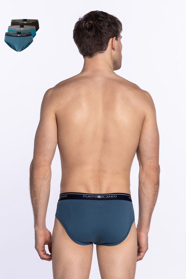 Punto Blanco Pack de 3 cuecas de algod&atilde;o estampado
