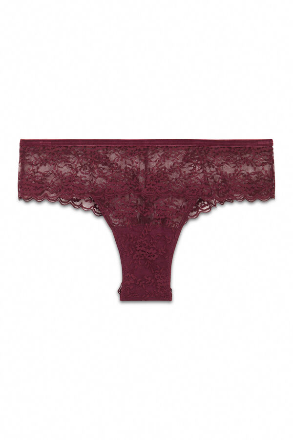 Women'secret Braga ancha encaje burdeos burdeos