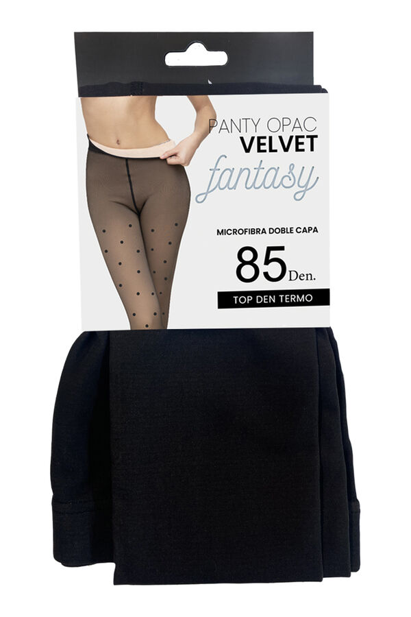 Ivette Bridal Panty Opac Doble Capa 85Dn Velvet Fantasy estampado