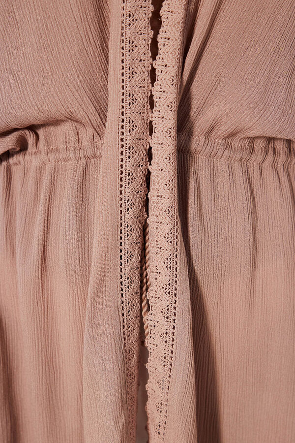 Penti Vestido quimono rosa cinzento