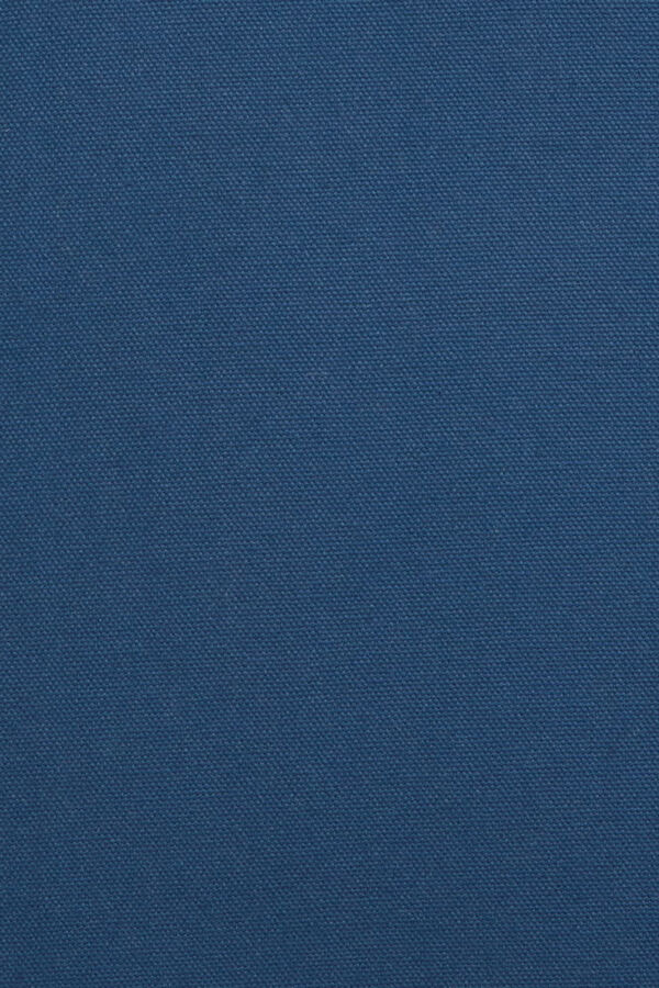 Textura Funda cojín algodón flecos azul