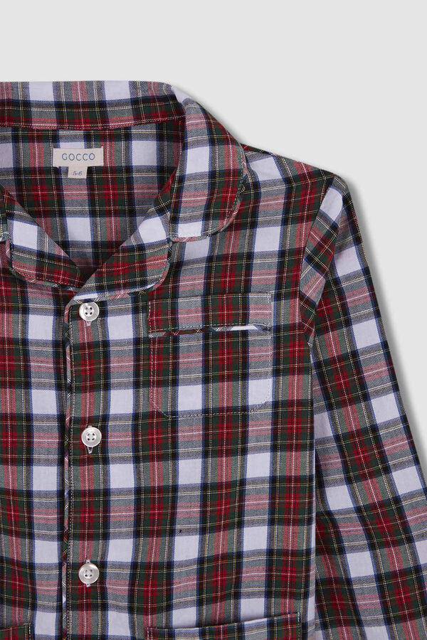 Gocco Pijama escoces. blanco