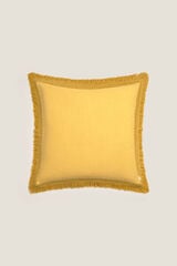 Textura Capa travesseiro algodão franjas estampado