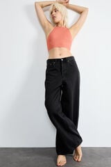 Sloggi top cropped sem costura vermelho