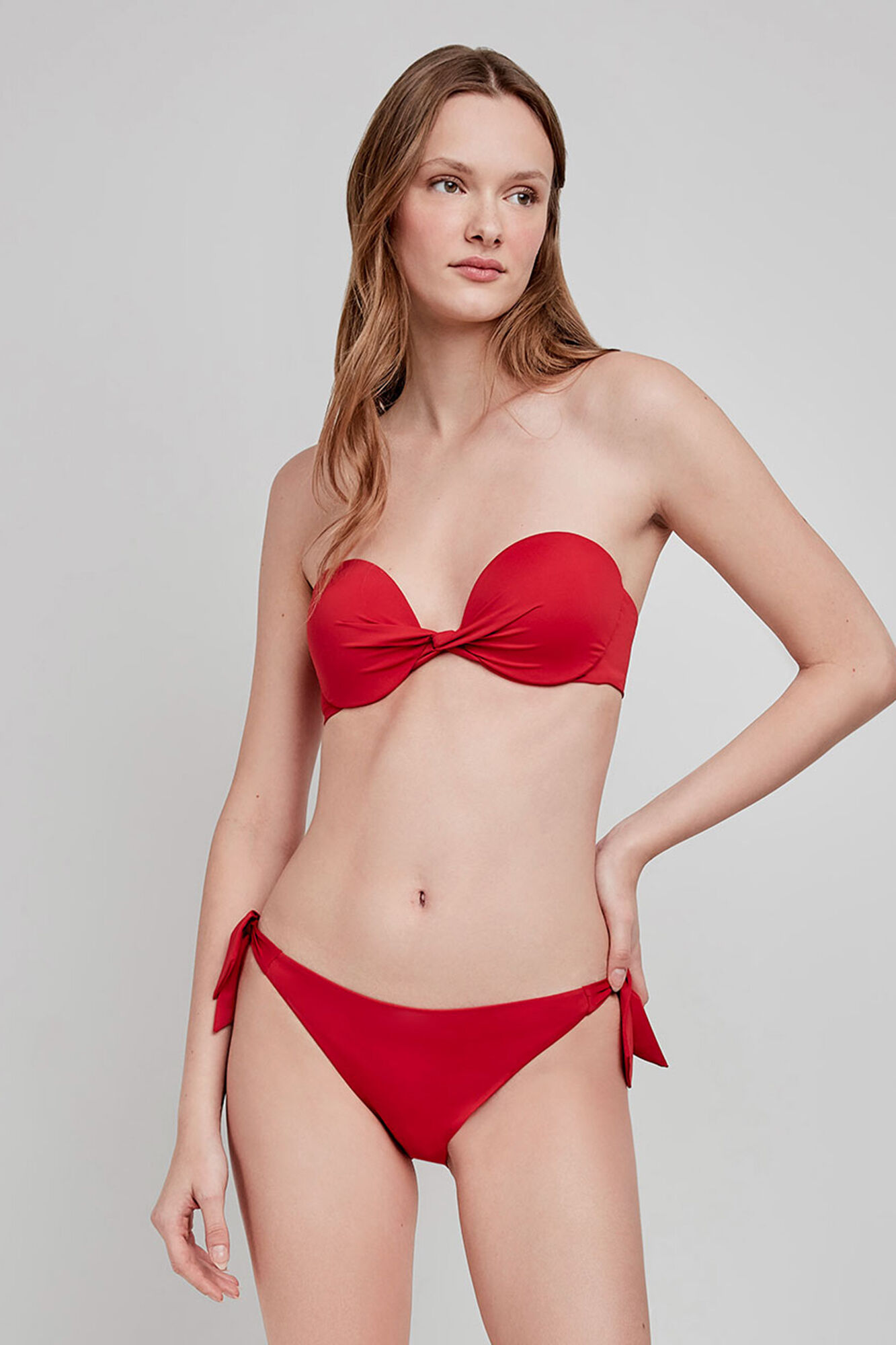 Gisela Cueca de biqu&iacute;ni preta ajust&aacute;vel