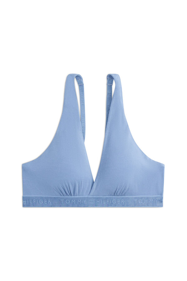 Tommy Hilfiger Soutien triangular leve push-up azul