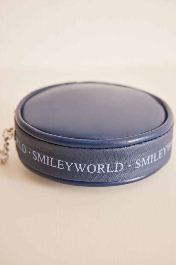 Women'secret Monedero redondo SmileyWorld &reg; rayas azul