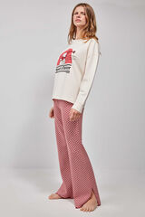 Gisela Pantal&oacute;n pijama largo blanco