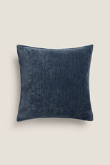 Textura Funda coj&iacute;n terciopelo azul