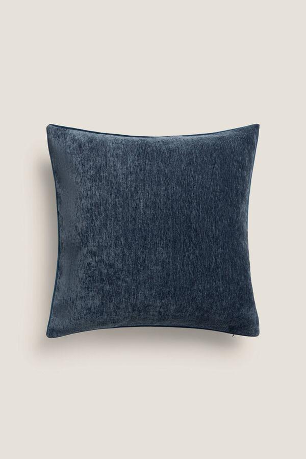 Textura Funda coj&iacute;n terciopelo azul