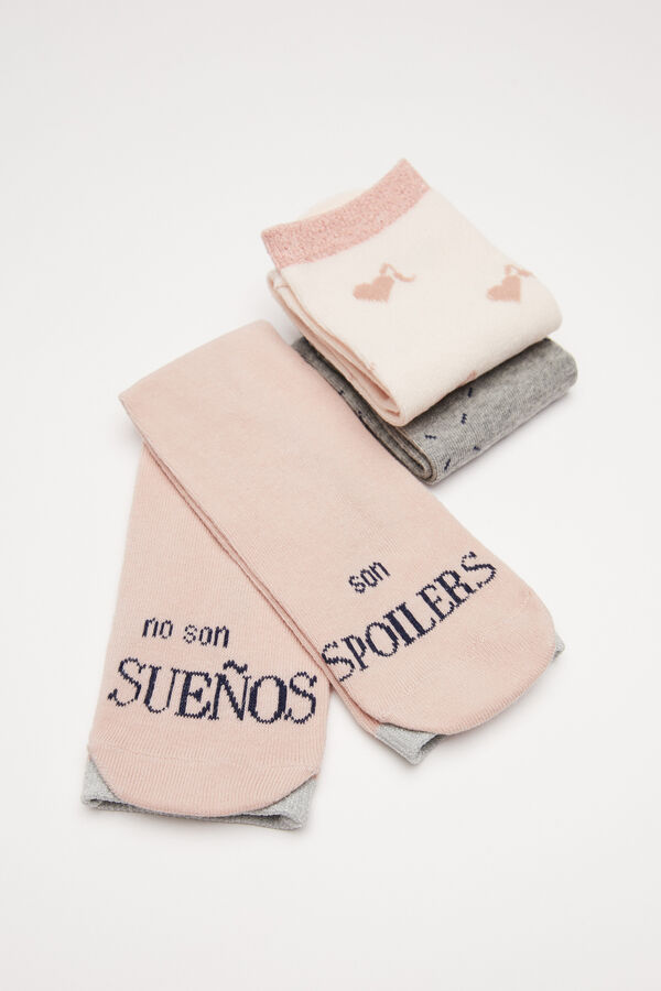 Women'secret Calcetines algod&oacute;n Harry Potter gris gris