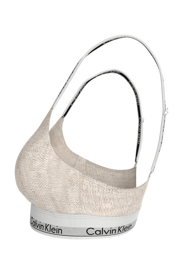 Calvin Klein Sutiã bralette CK cru