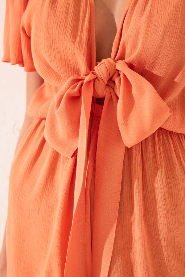 Women'secret Macac&atilde;o curto de viscose laranja  vermelho