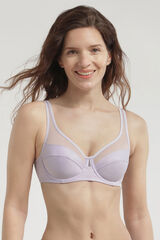 DIM Soutien com aro de grande capacidade Generous com tule rosa