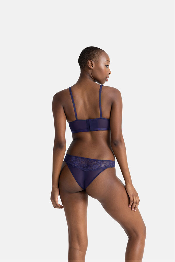 Dorina Sujetador tipo bralette de lencer&iacute;a azul