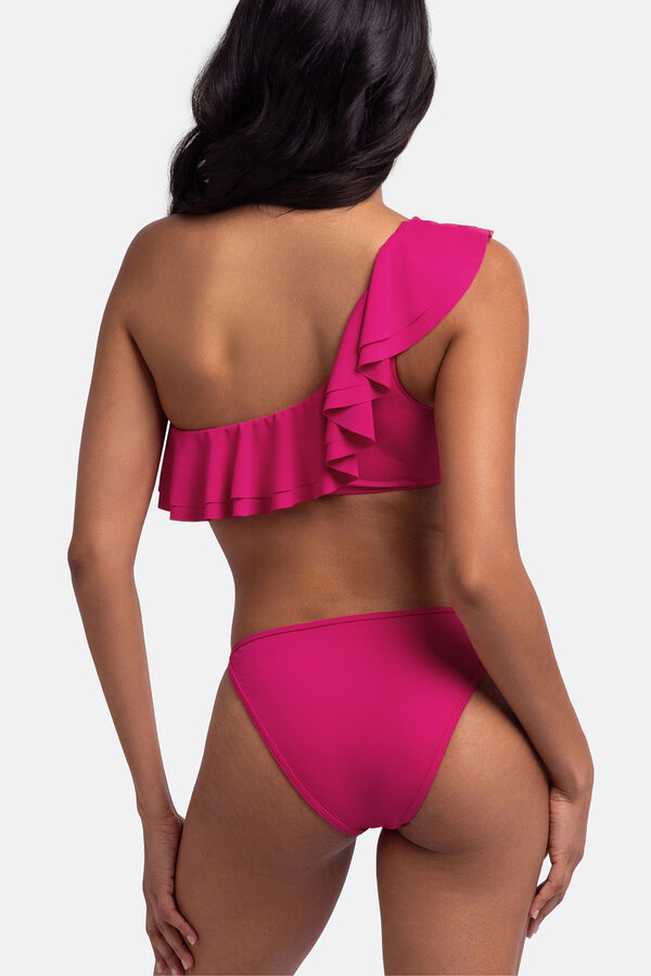 Dorina Braga de bikini clásica fucsia