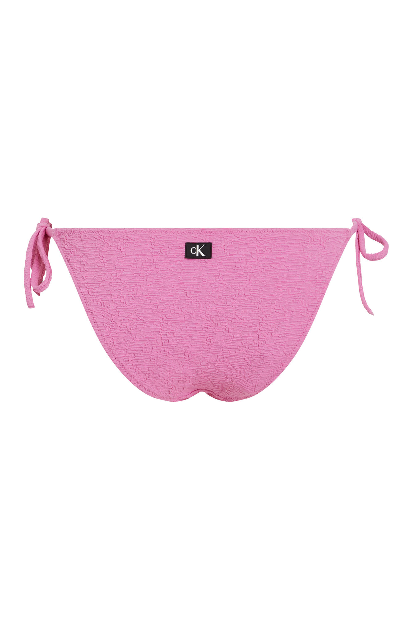 Calvin Klein Partes de abajo de bikini con lazadas - CK Monogram Texture