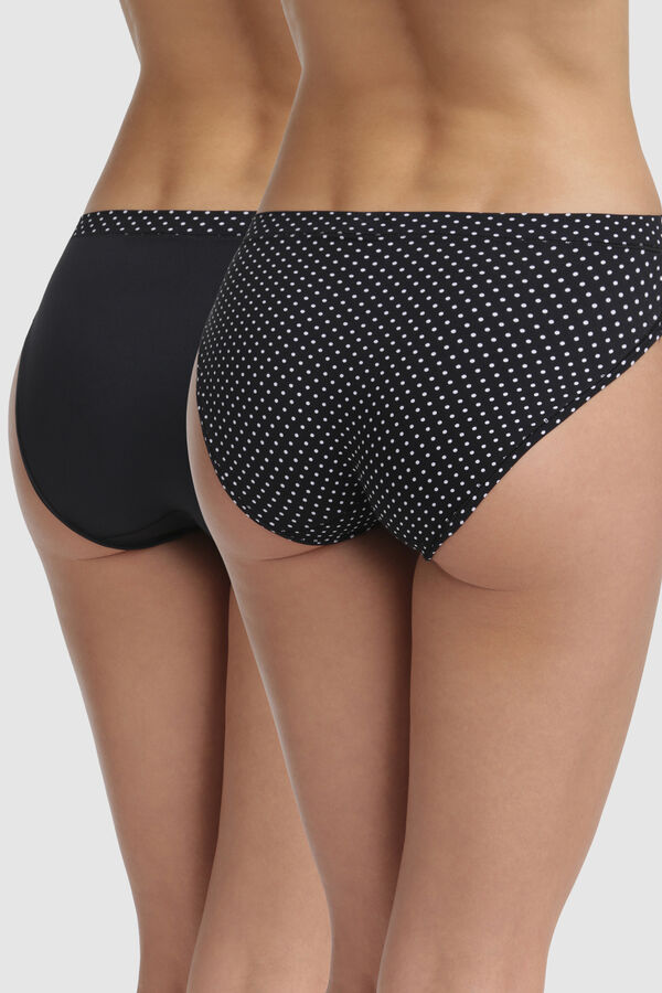 DIM Pack 2 cuecas Oh My Dim'S preto