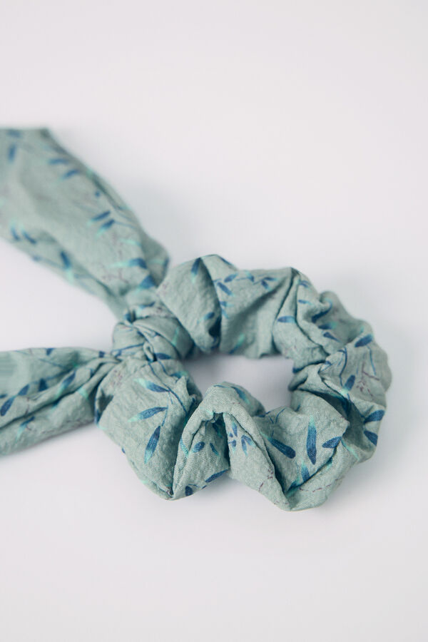 Women'secret El&aacute;stico grande de la&ccedil;o verde estampado