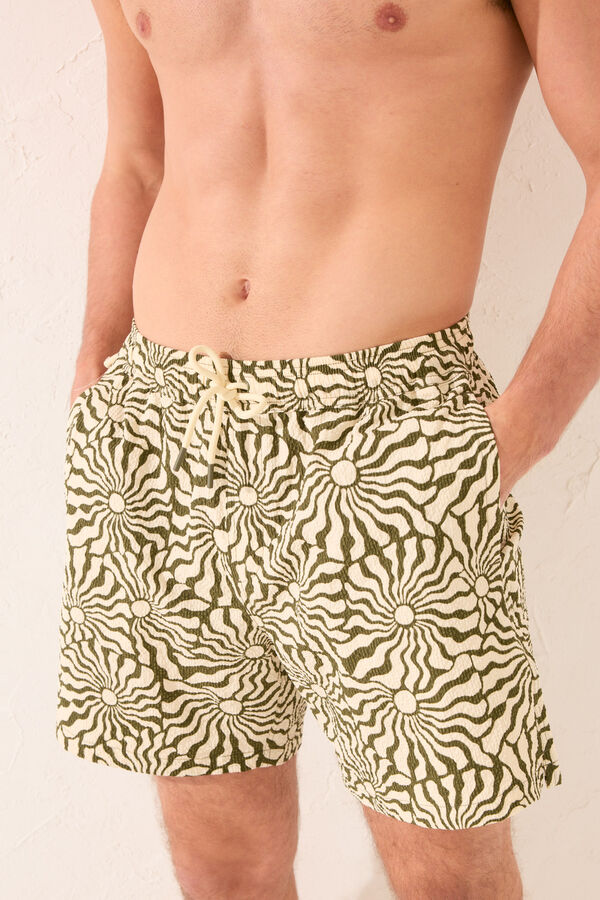 Women'secret Ba&ntilde;ador hombre print soles kaki