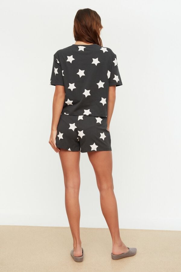 Trendyol Pijama de algod&oacute;n estampado galaxia estampado