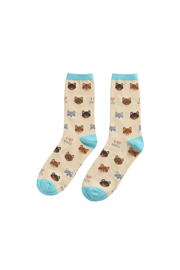 Mr. Wonderful Calcetines perros estampado