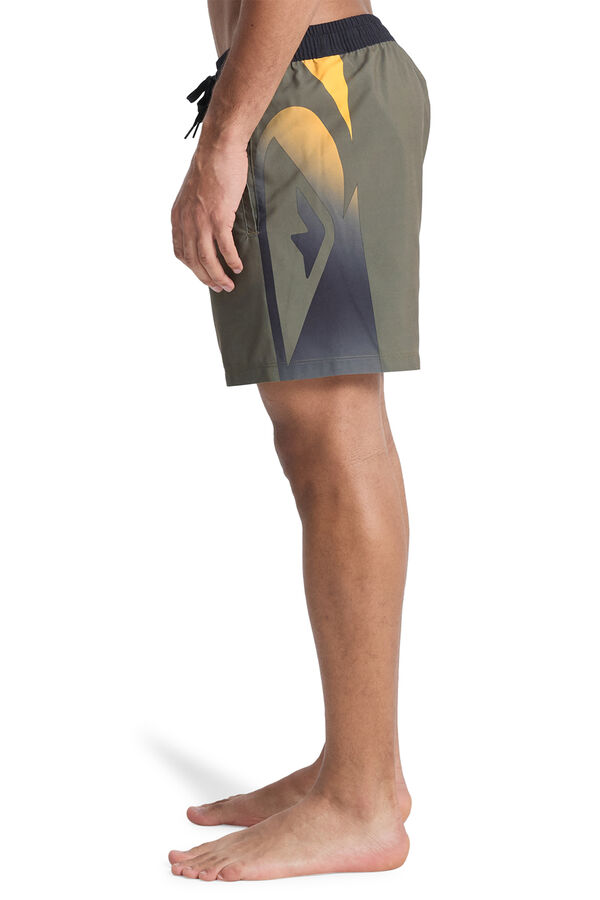 Quiksilver Fato de banho curto com logo lateral castanho