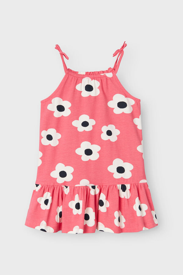 Name it Vestido corto ni&ntilde;a estampado floral rosa