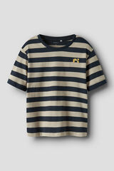 Name it Camiseta ni&ntilde;o rayas logo azul