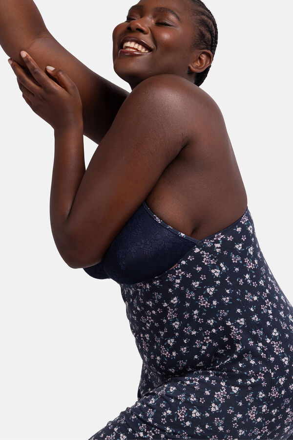 Dorina Vestido estampado azul