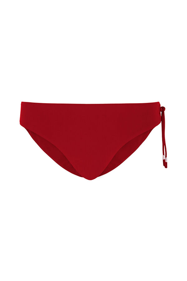 Women'secret Cueca de biquíni clássica com laço vermelho vermelho