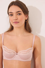 Women'secret BEAUTIFUL sutiã clássico de renda rosa rosa