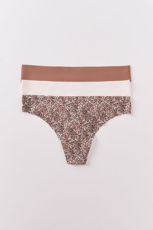 Women'secret Pack 3 tangas animal print  estampado