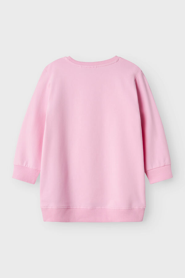 Name it Sudadera larga Los Pitufos rosa