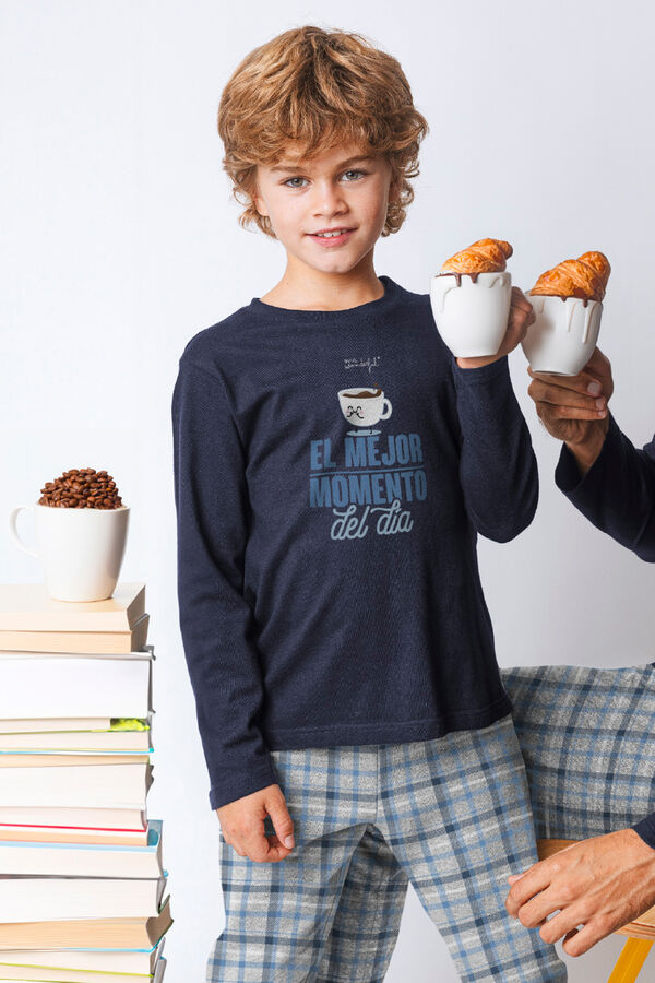 Mr. Wonderful Pijama de Menino O Melhor Momento do Dia Sr. Maravilhoso azul