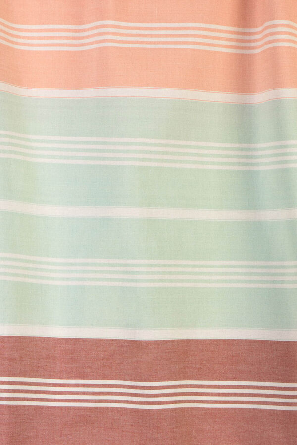 Textura Toalla pareo algod&oacute;n rayas estampado