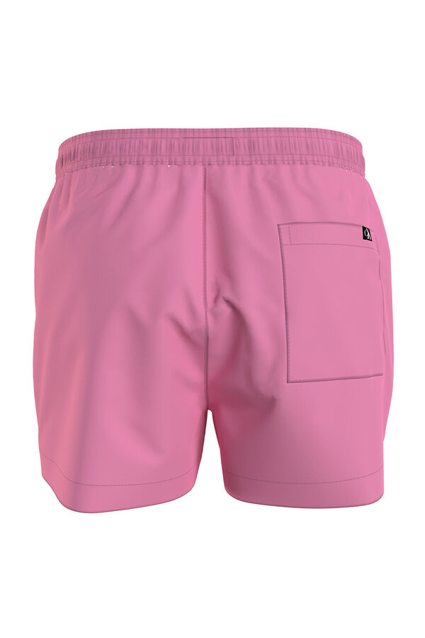 Calvin Klein Ba&ntilde;ador corto con cord&oacute;n - CK Monogram rosa