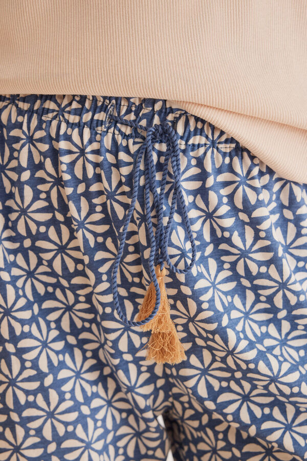 Women'secret Pantal&oacute;n largo 100% algod&oacute;n estampado estampado