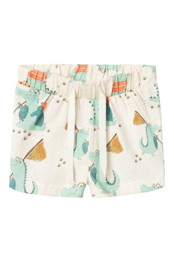 Name it Pantal&oacute;n corto con divertido estampado blanco