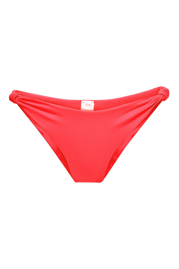 Only Braga de bikini brasile&ntilde;a coral ne&oacute;n rojo