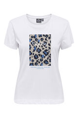 Only Play Camiseta b&aacute;sica algod&oacute;n blanco
