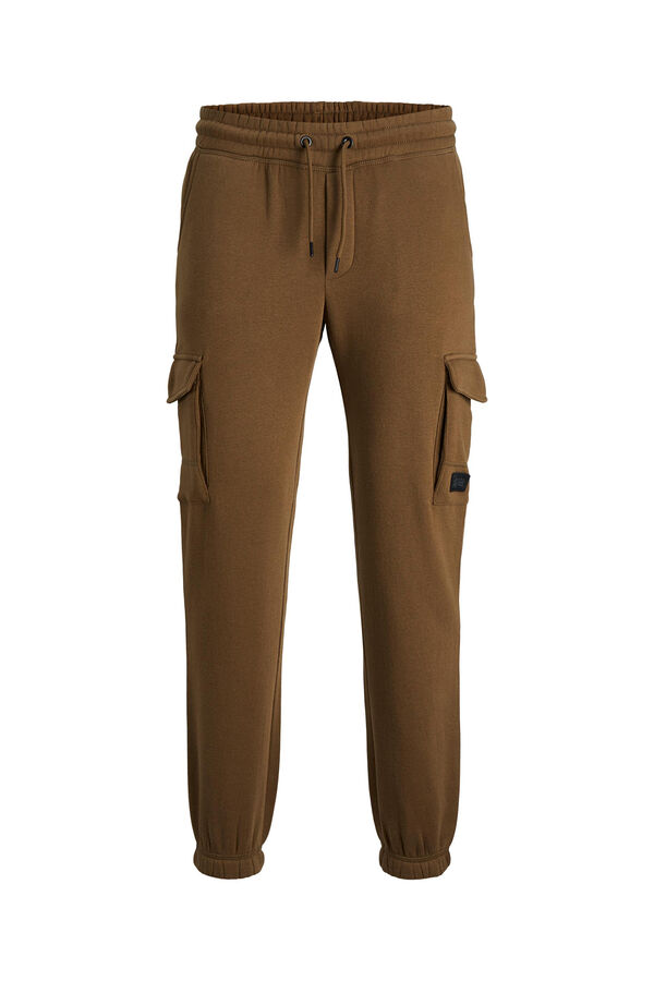 Jack & Jones Pantal&oacute;n jogger cargo marr&oacute;n